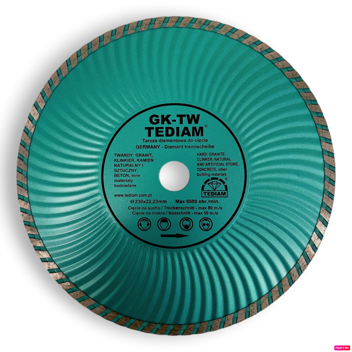 Tarcza diamentowa turbo GK-TW